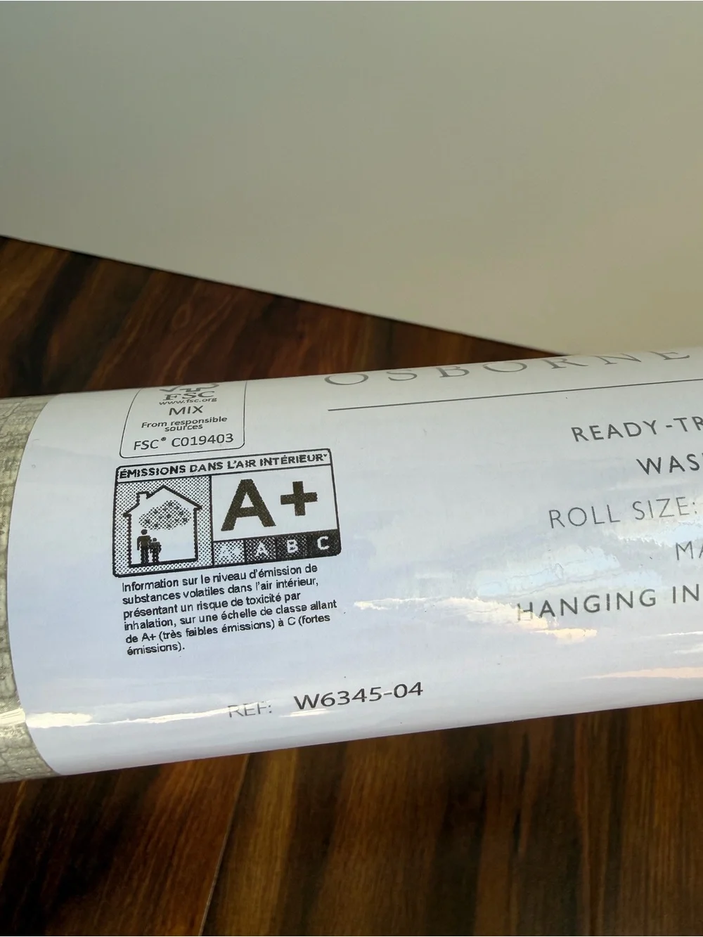 Osborne & Little Ready Trimmed Wallpaper W6345-04 CORDOVAN 20.5”x 11 Yards